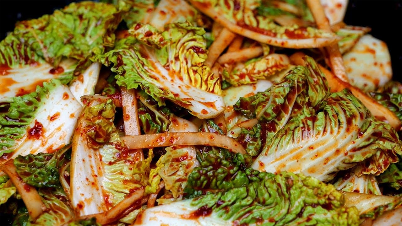 봄동 콜라비 겉절이