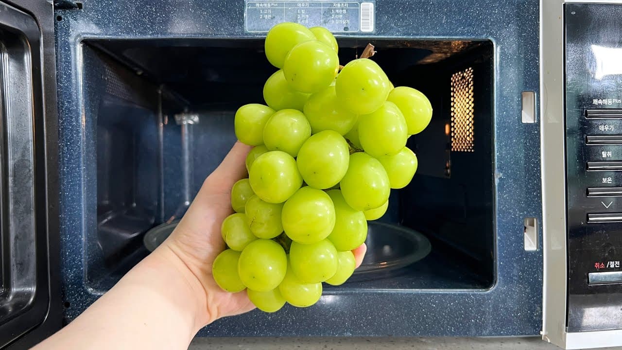 전자레인지 포도잼