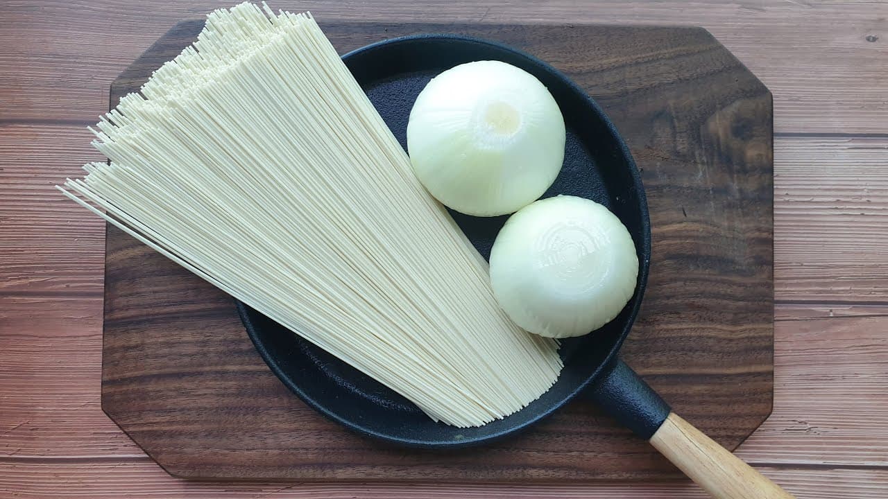 양파 볶음 국수