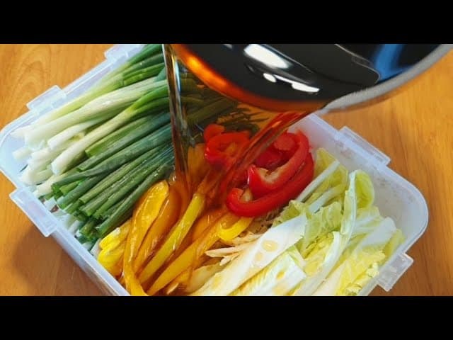 봄동 쪽파 장아찌