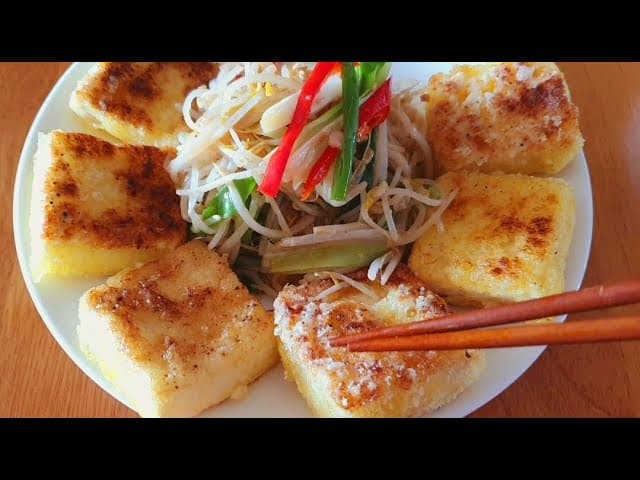 숙주나물 두부구이