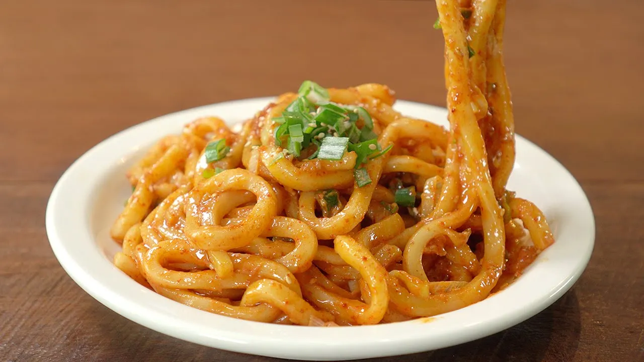 땅콩버터 볶음우동