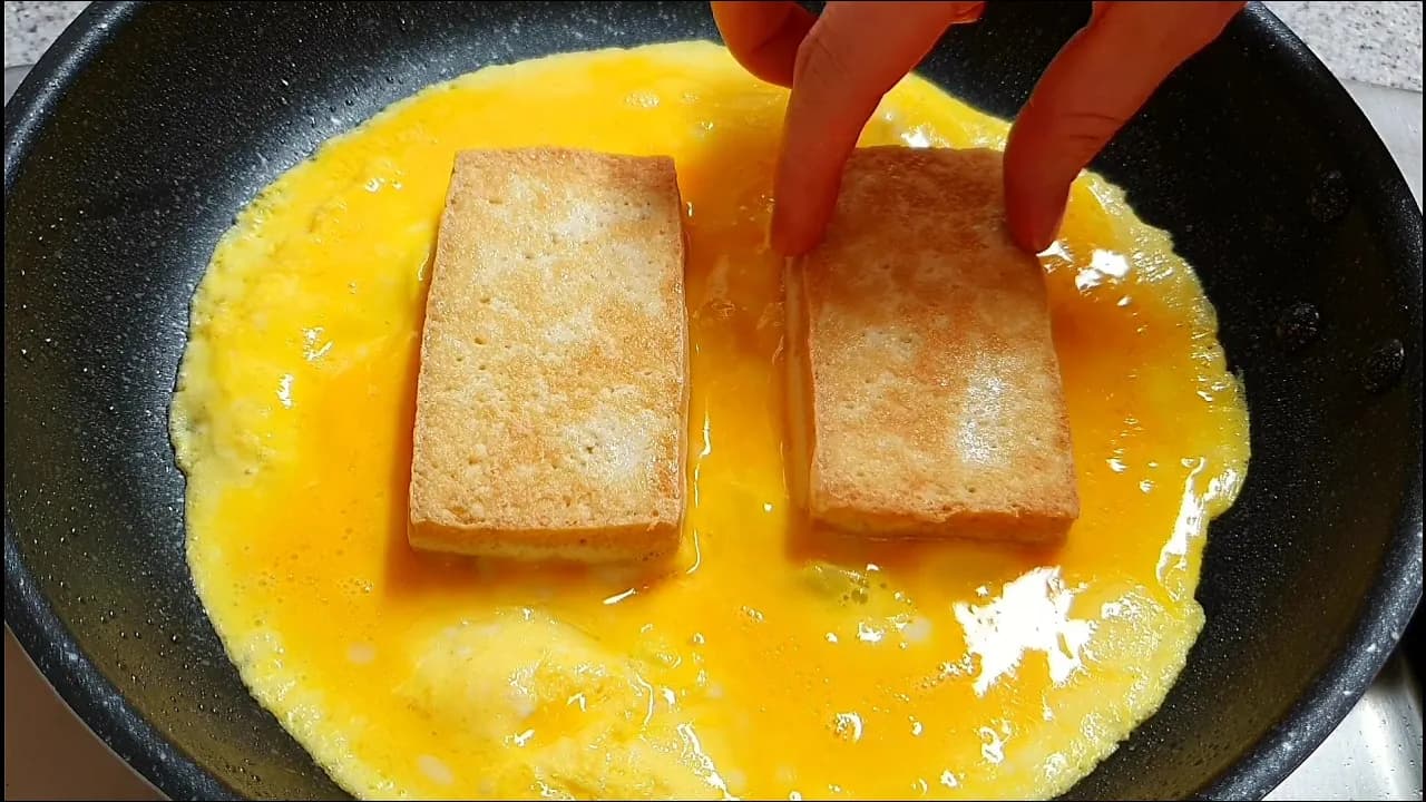원팬 두부 계란 토스트