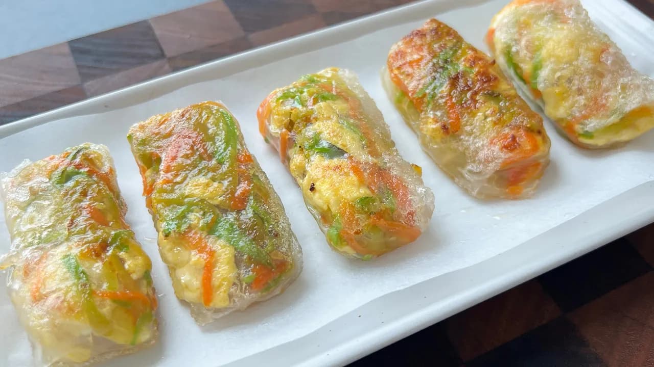 애호박 라이스페이퍼 롤