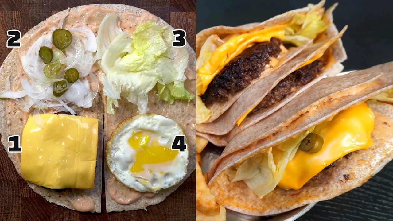 접어먹는 햄버거