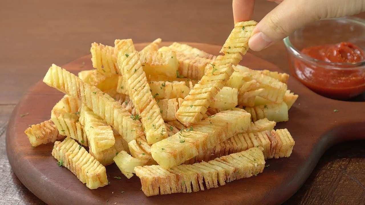 아코디언 감자튀김