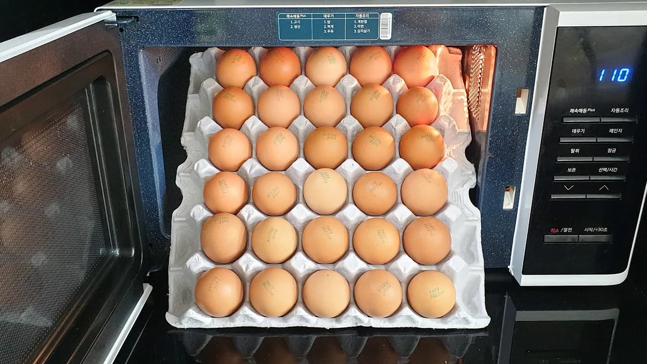 전자레인지 계란빵과 계란 토스트