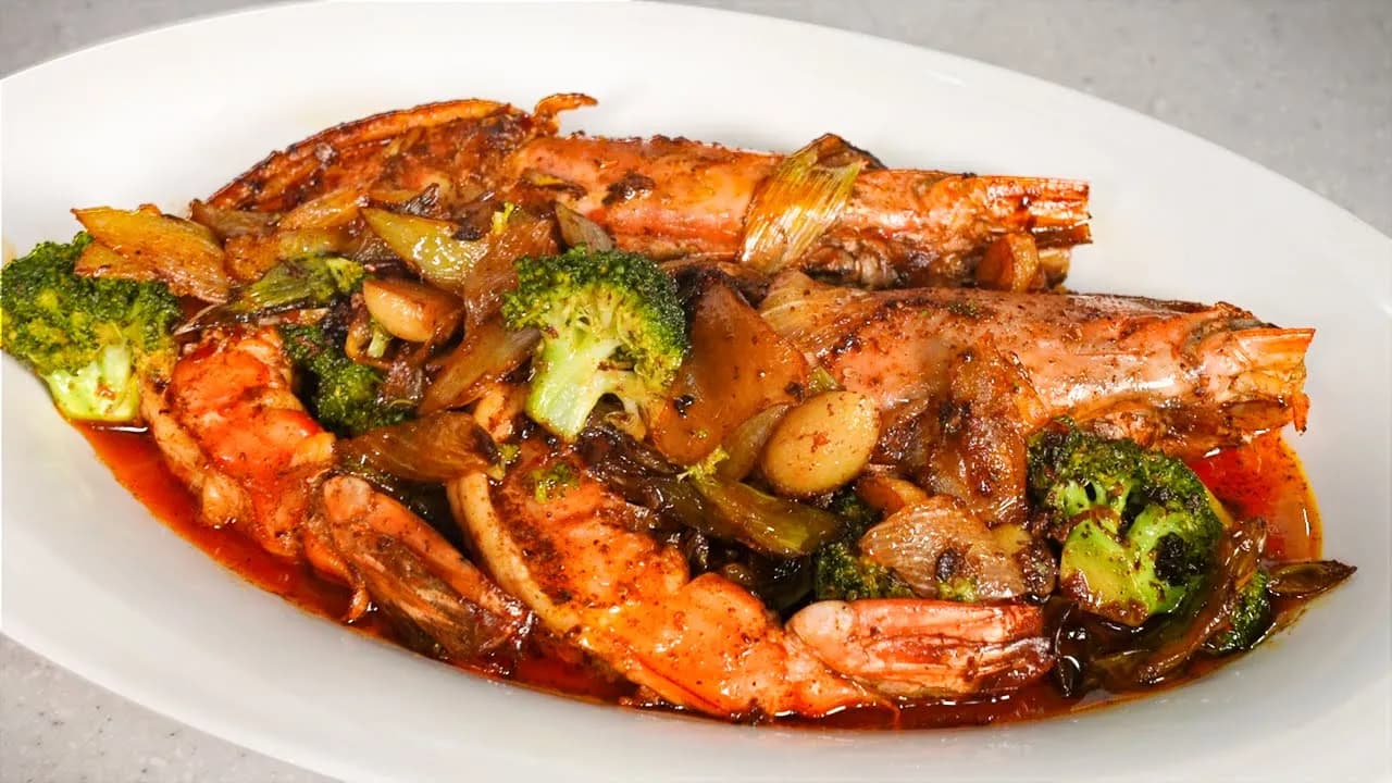 버터 갈릭 킹타이거 새우