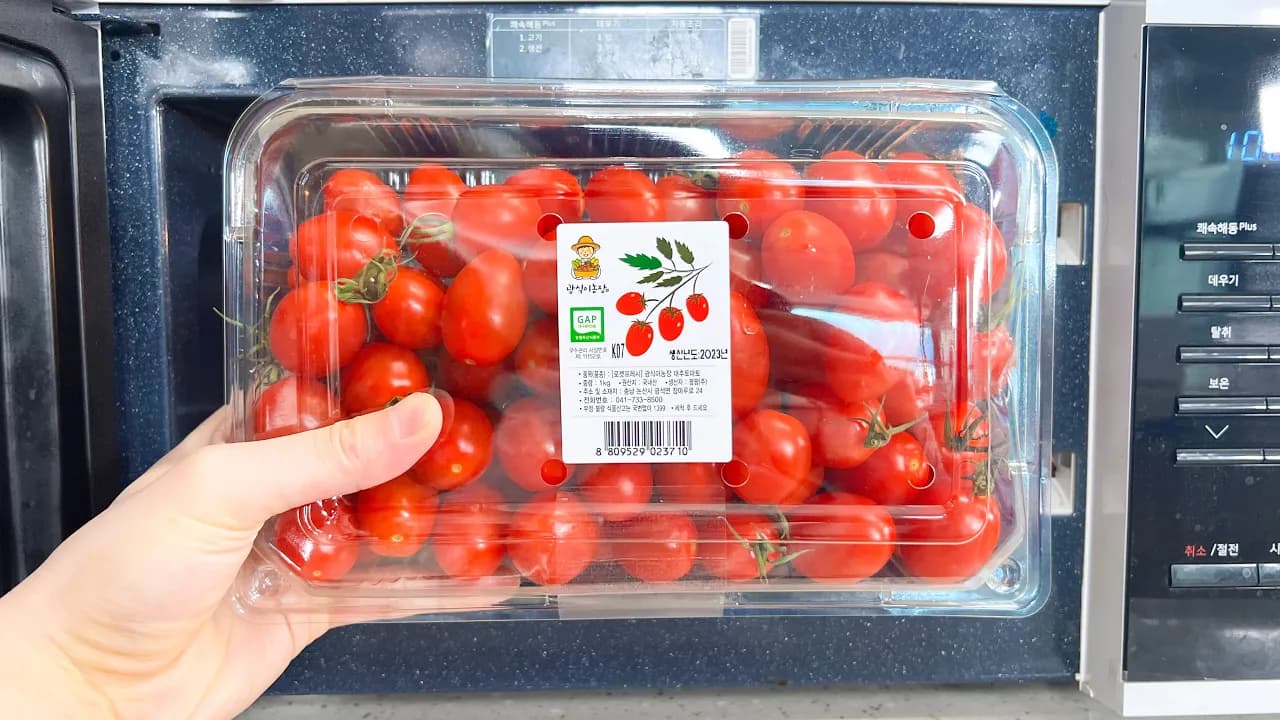 전자레인지 방울토마토 달걀찜