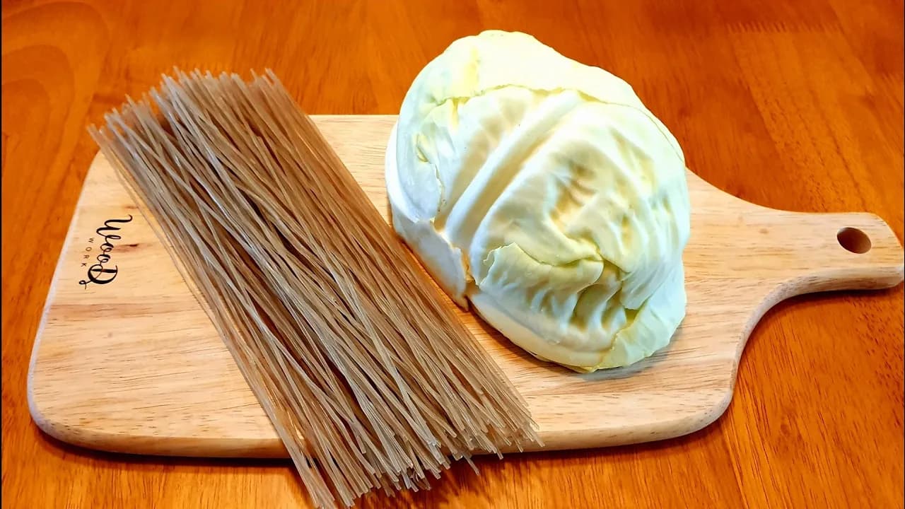 양배추 당면 볶음