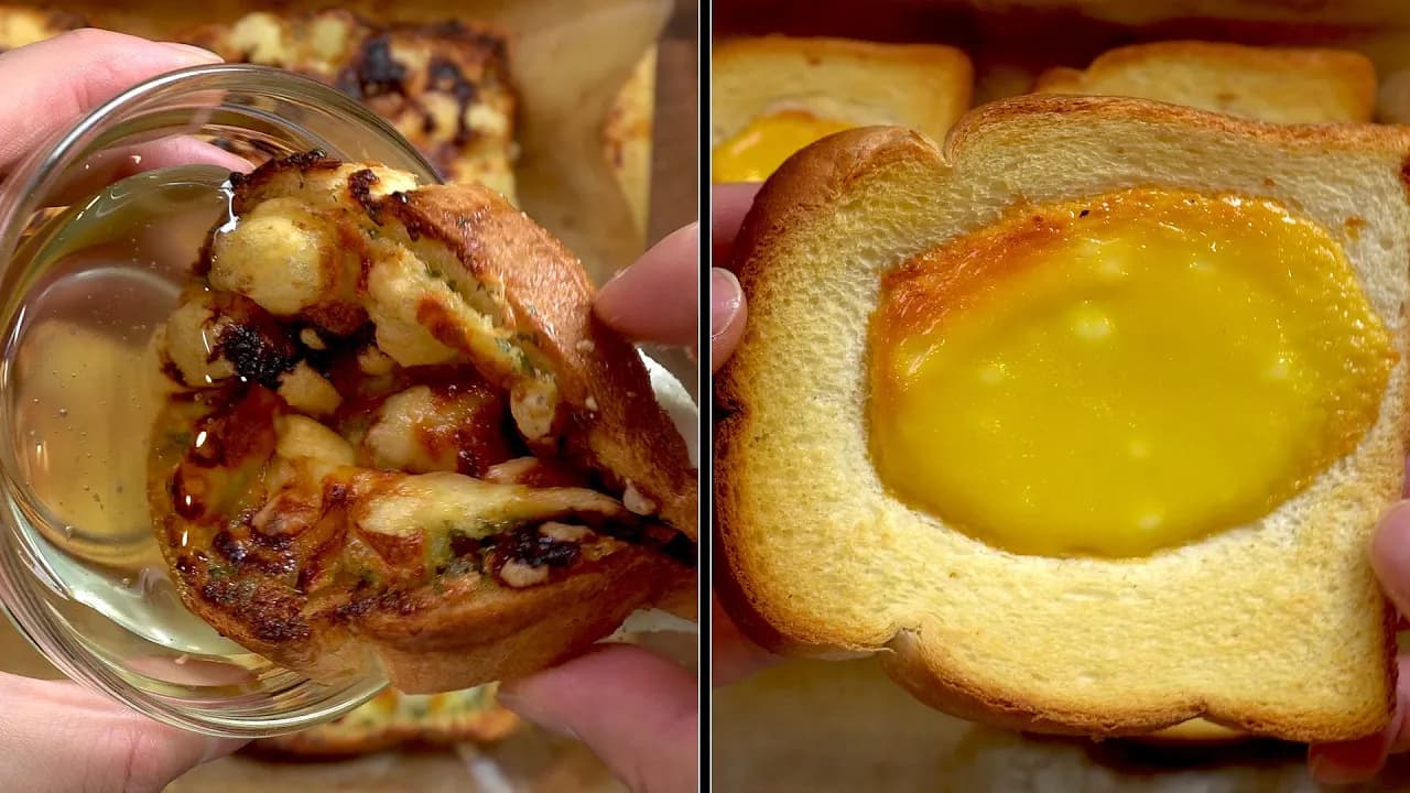 식빵 활용 3종 요리 (야매 고르곤졸라, 커스터드 식빵, 식빵 팝콘)