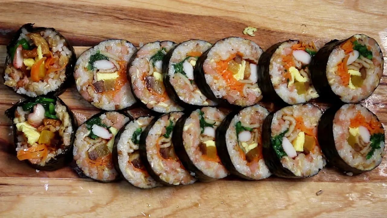 제주도식 유부 김밥