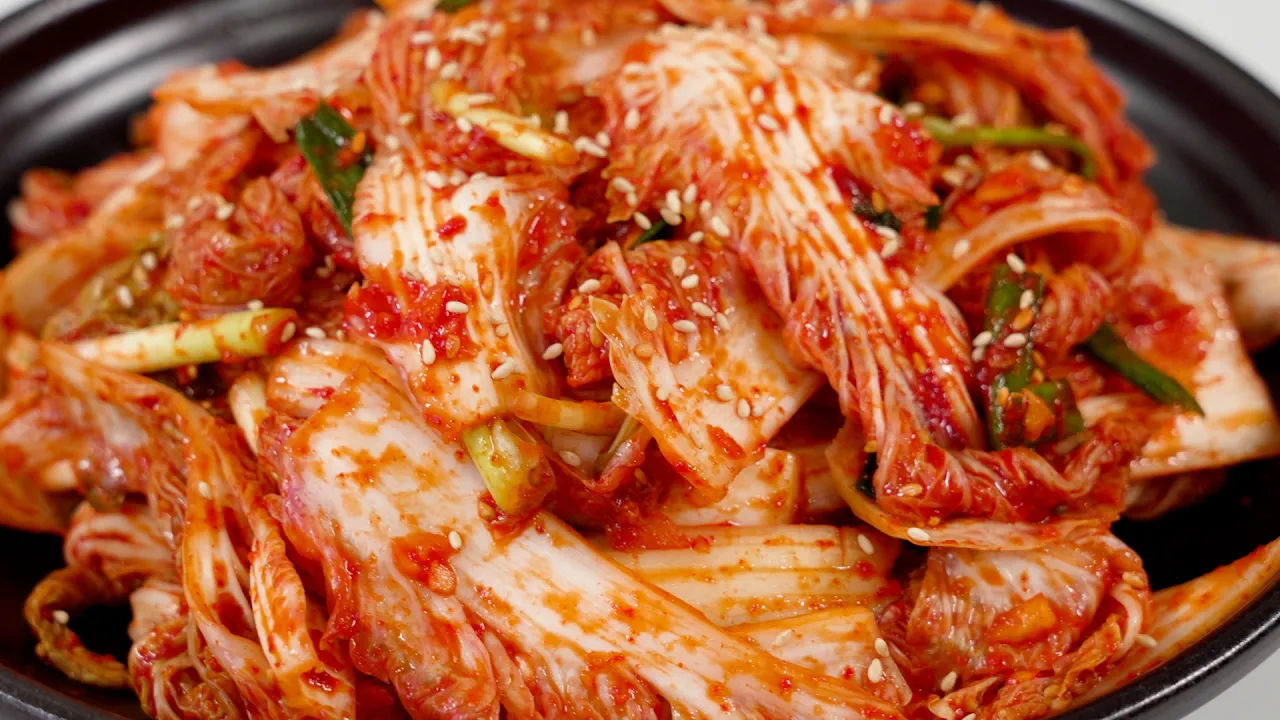 알배기배추 겉절이