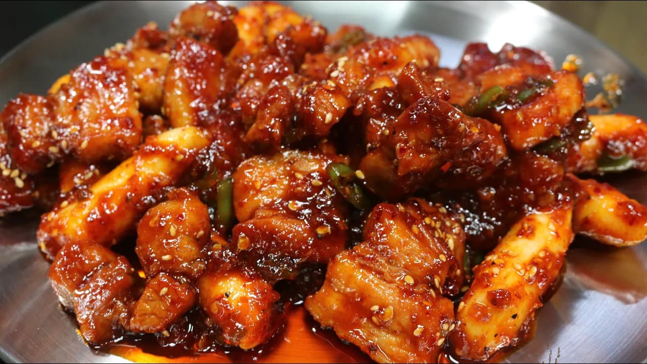 돼코바 (삼겹살 숯불양념구이)