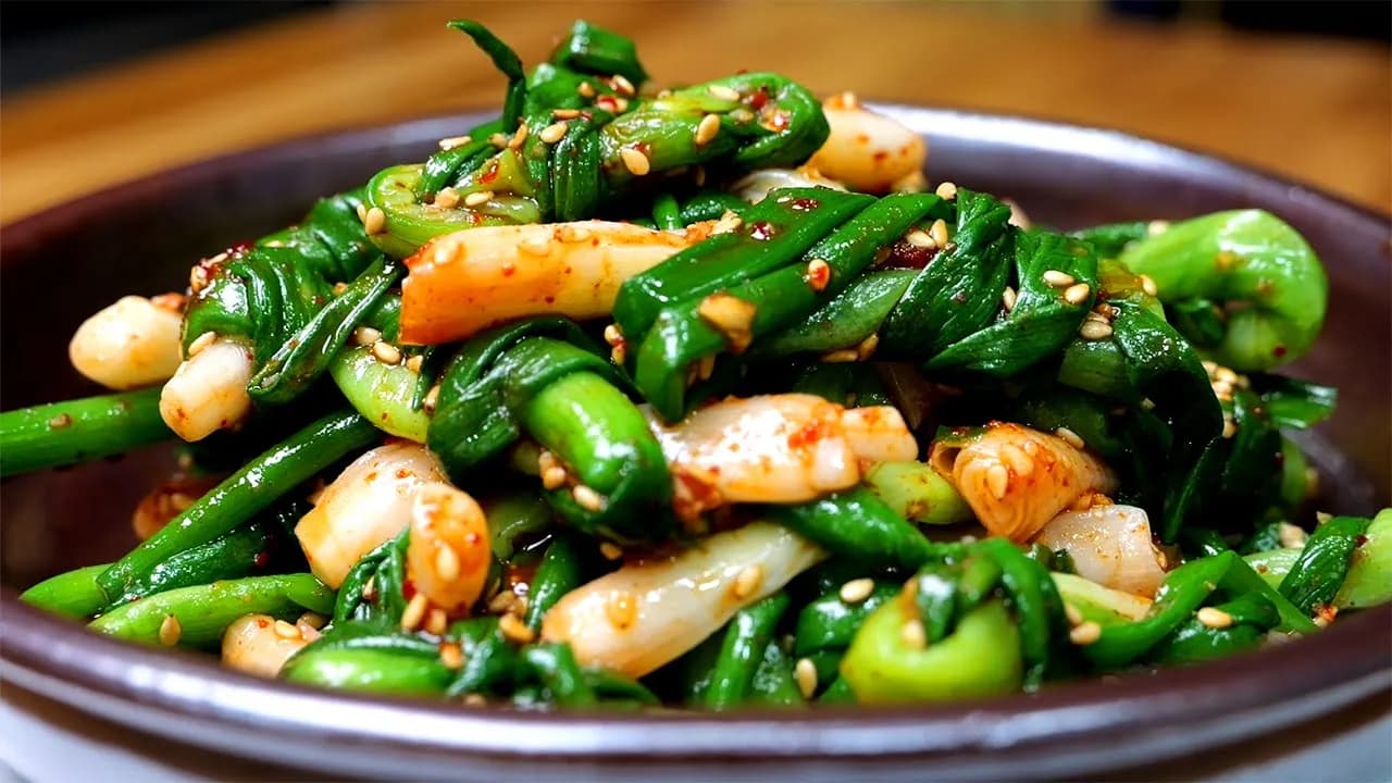 쪽파 마리 무침