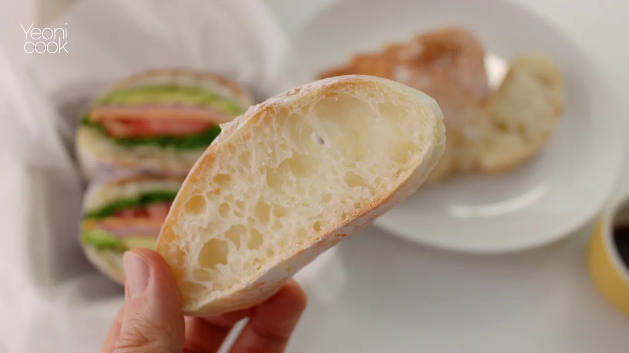 무 반죽 치아바타