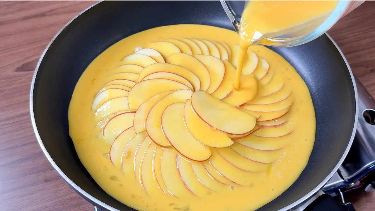 사과 계란 부침