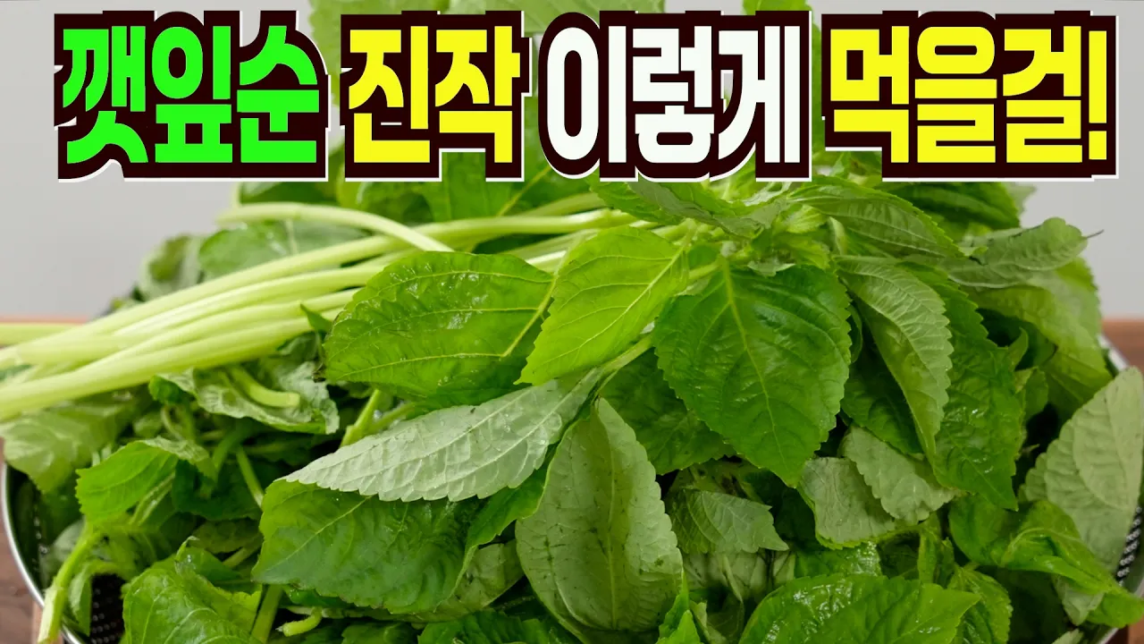 깻잎순 김치